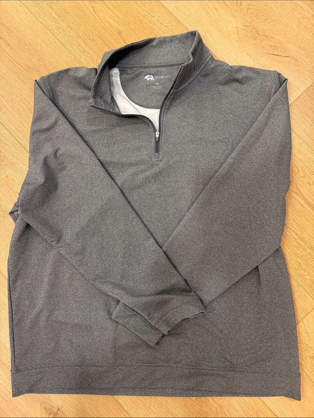Men's Charcoal Quarter-Zip Sweater - Performance Knit